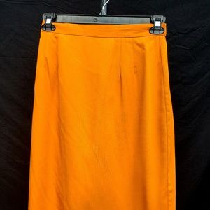 Saffron Colored Woven Vintage Skirt - 12
